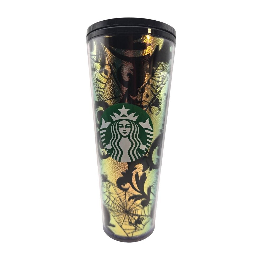 Star Bucks 2021 Spider Web Foil 24 Oz Venti Tumbler Limited Edition without Stra